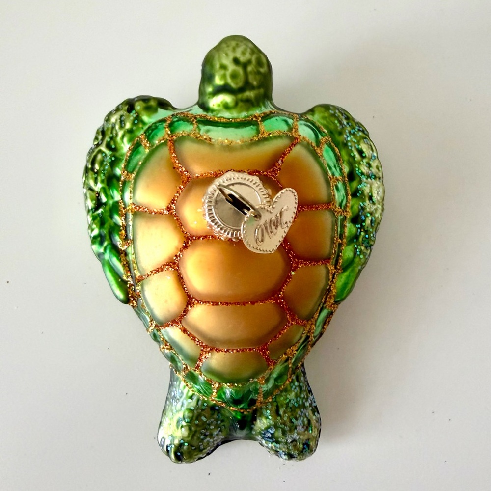 Old World Christmas Green Sea Turtle Ornament